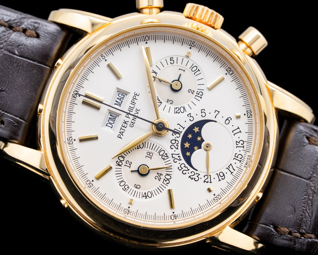 Patek Philippe 3970 Perpetual Chronograph 18K YG "BIG HALLMARKS" 2nd Series RARE — Luxury watch Watches