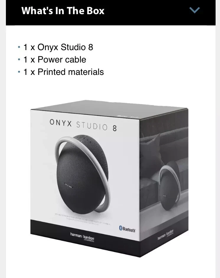 Harman Kardon Onyx Studio 8 Wireless Bluetooth Portable Speaker - New Sealed — Harman Kardon Speaker's
