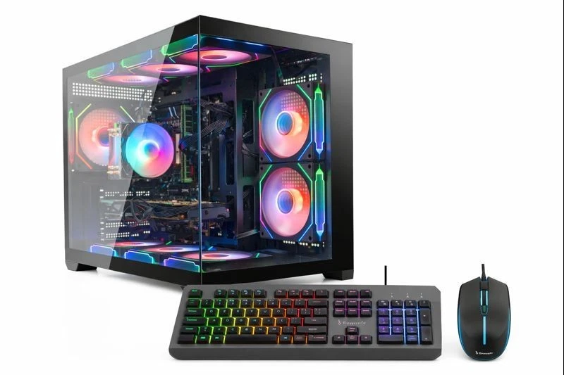 High-End Gaming PC,Intel i7,RX 6900 XT 16G,32GB RAM,1TB SSD,WiFi6,BT5.4,Win11 — Evounic Gaming PC