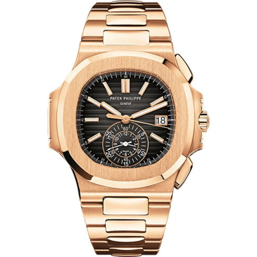 Patek Philippe Nautilus 5980/1R-001 Black Dial 18kt Rose Gold Automatic Men's... — Luxury watch Watches