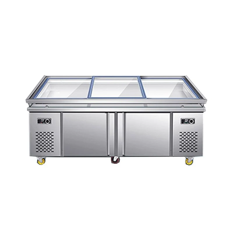 Commercial direct cooling restaurant shop self-fetching freezer — Push-pull freezer Freezer