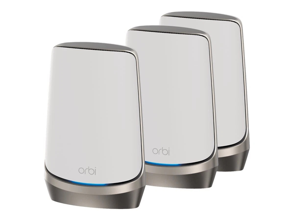 .Netgear Orbi RBKE963 Quad-band Mesh WiFi 6E System (Router + 2 extenders) — Mesh WiFi Networking Equipments