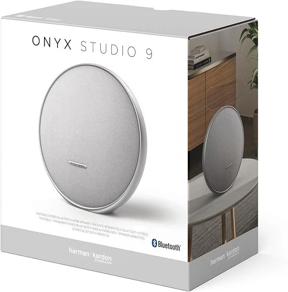 harman kardon ONYX STUDIO 9 Bluetooth Speaker Auracast New Item Black Gray — Harman Kardon Speaker's