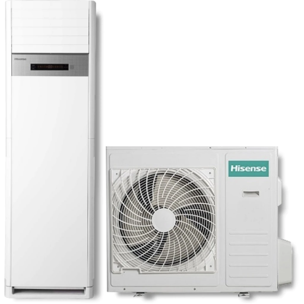 Hisense 60000 BTU Floor Standing Air Conditioner A/C AUF-60HTR6SEMPA, Cooling & Heating, Fixed Speed, PA Panel, R410a, 5M Copper Pipe – White (3YR WRTY) — Hisense Air Conditions